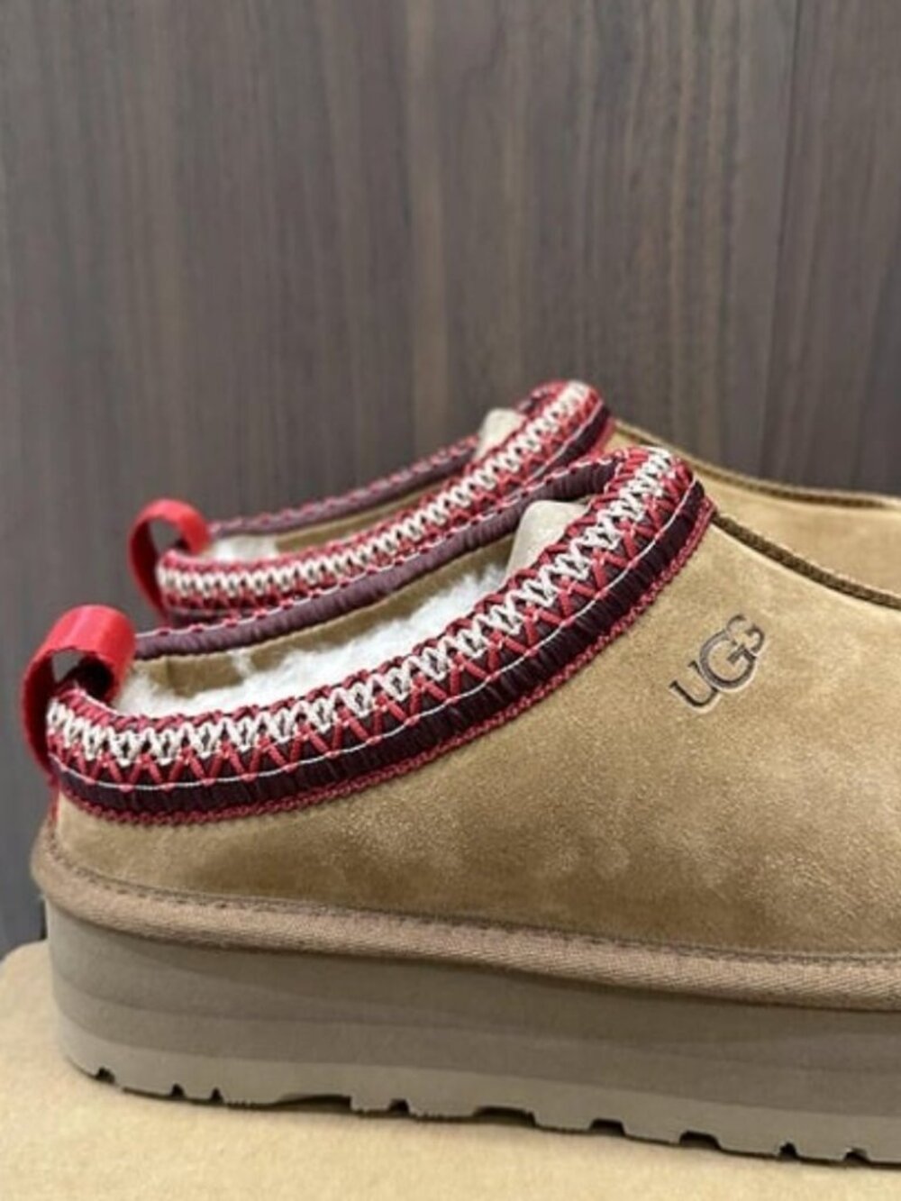 Ugg Tazz Platform Slippers in Chestnut - Picture 5 of 6